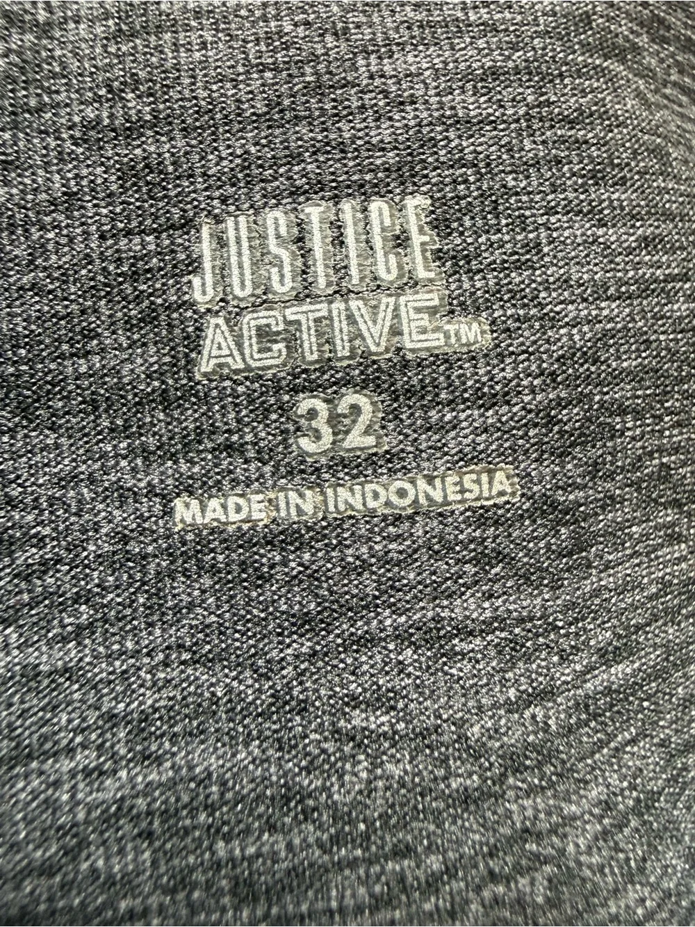 Justice Girls Gray Racerback Tank with Purple & Pink Panels